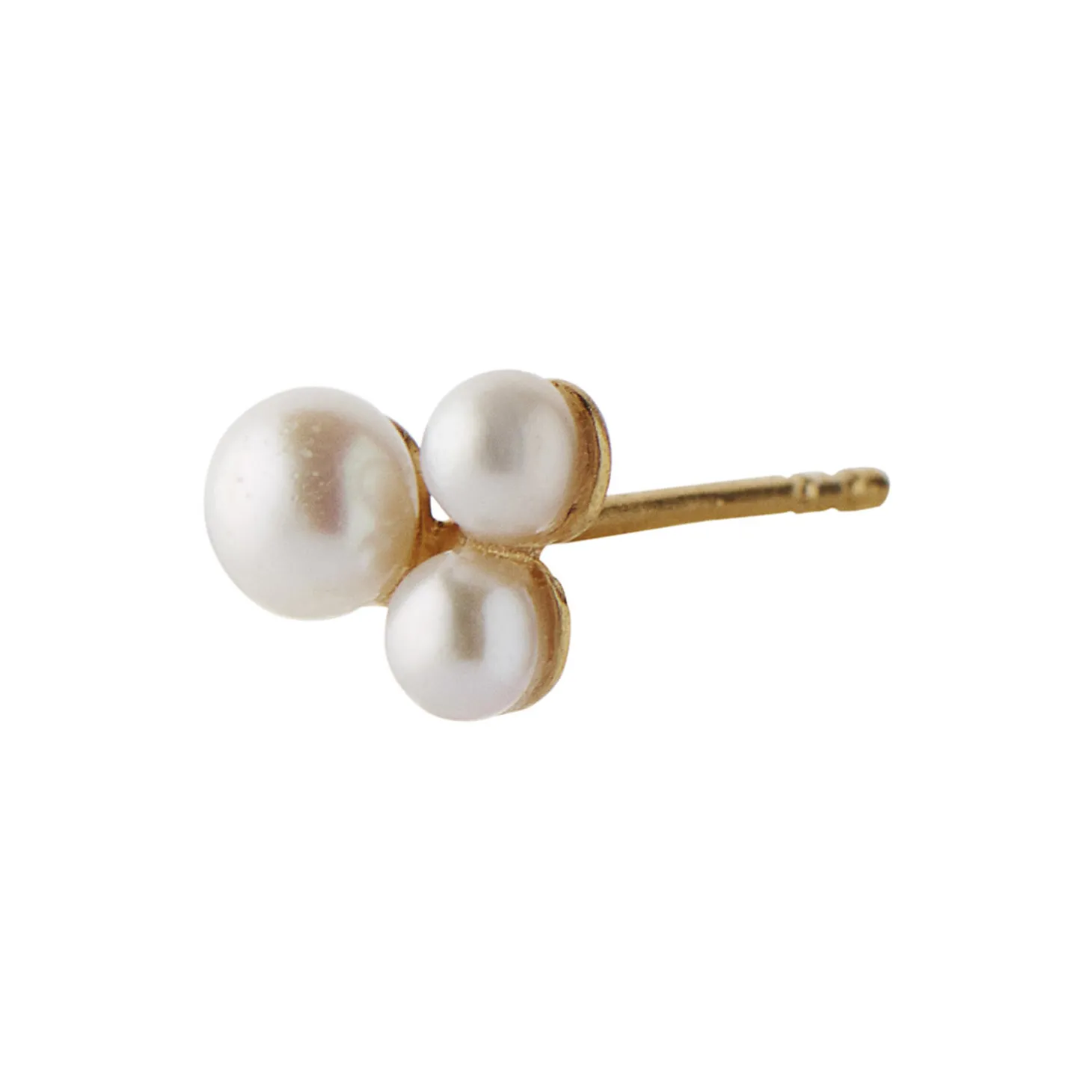 Three Pearl Berries Earring