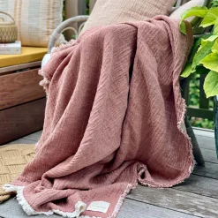 Thyme plaid, rusty red