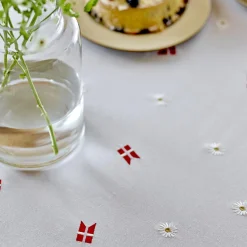 Tillykke stofservietter, white