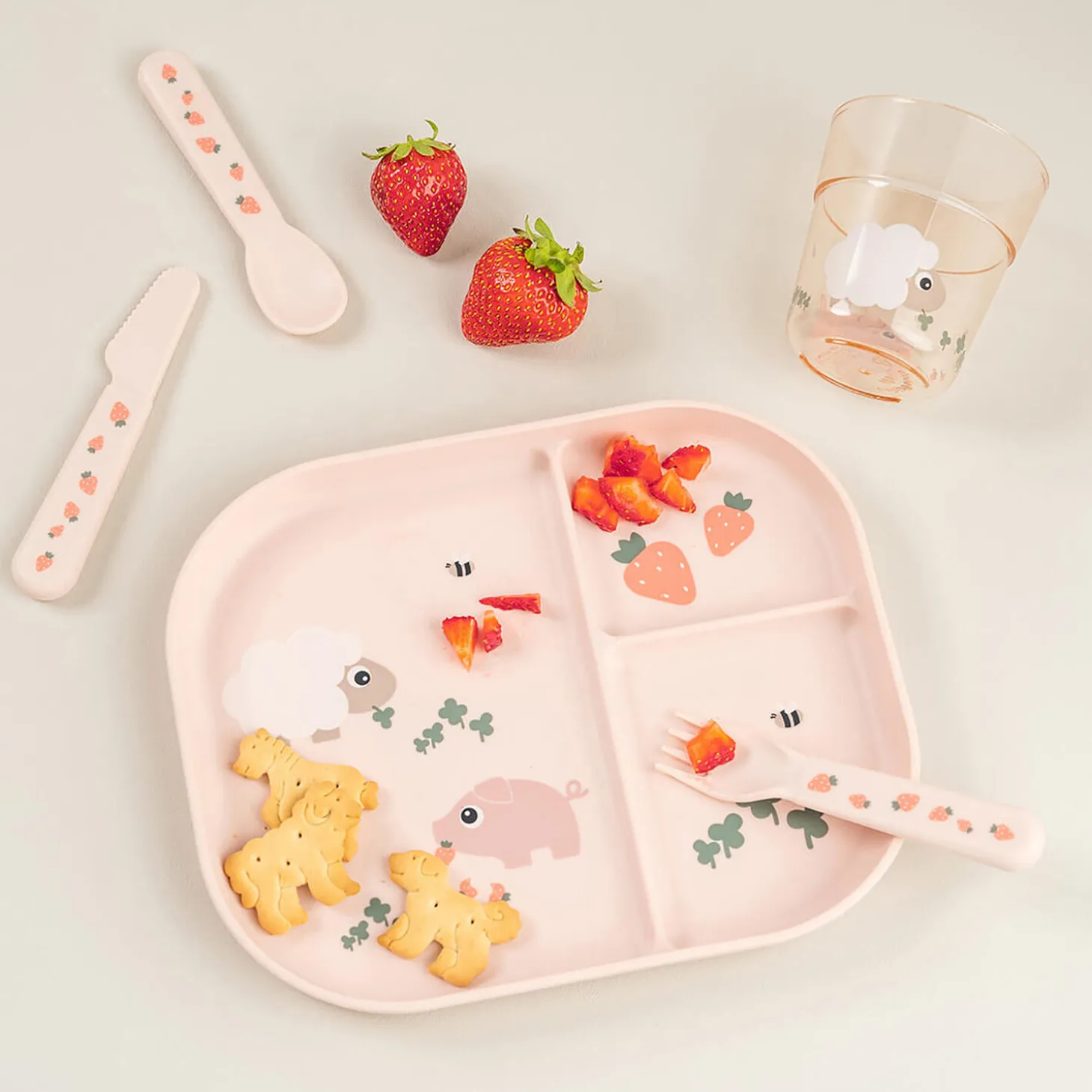 Tiny Farm foodie inddelt tallerken, powder