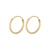 Tiny Plain hoop øreringe, guld