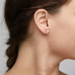 TITIANA Crystal Øreringe, gold plated