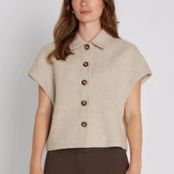 Tona waist coat, light-sand