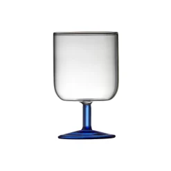 Torino vinglas 2 stk., klar/blå