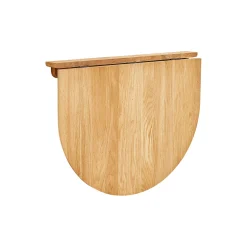 Trefoil Folding Wall Table, oak