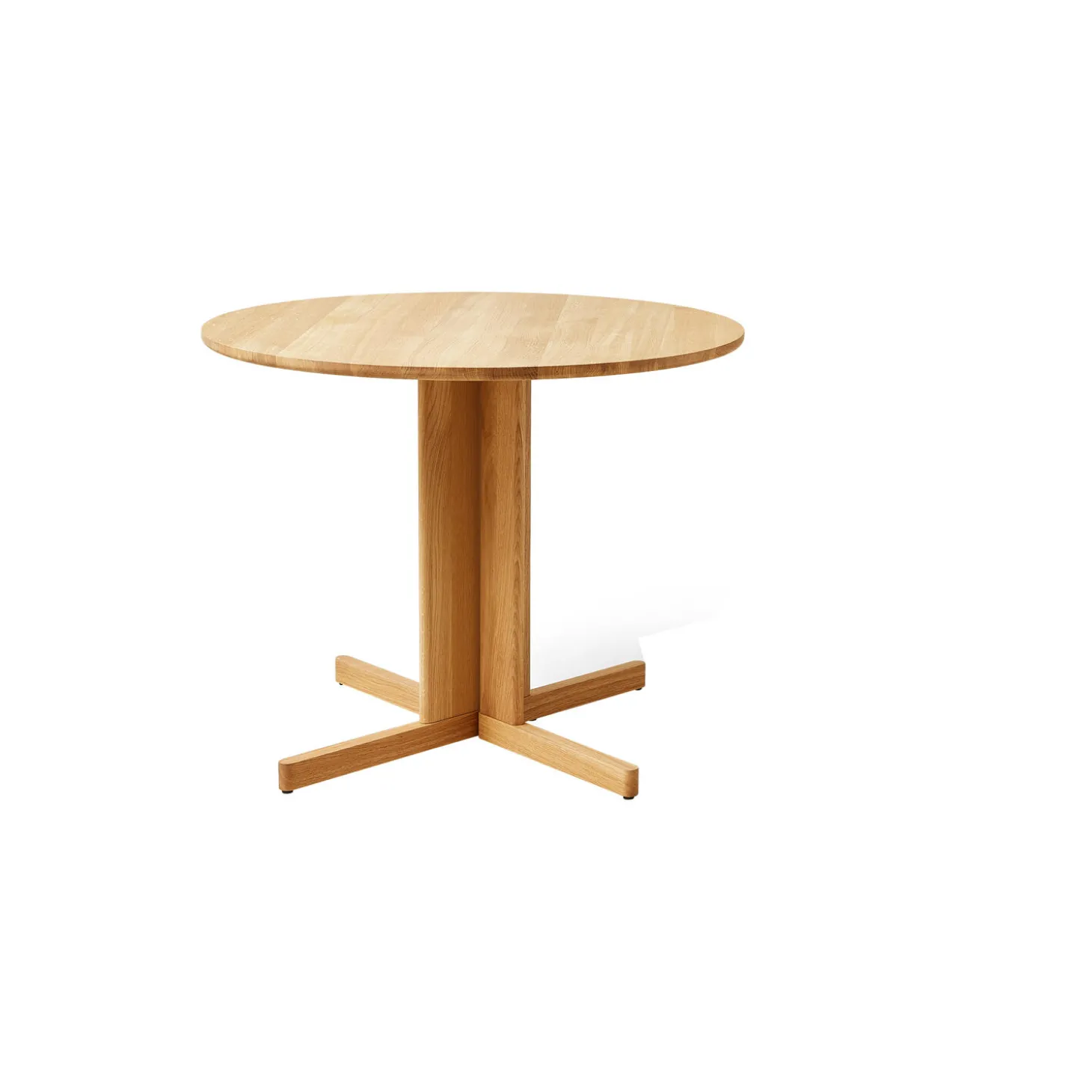 Trefoil Round Table, oak