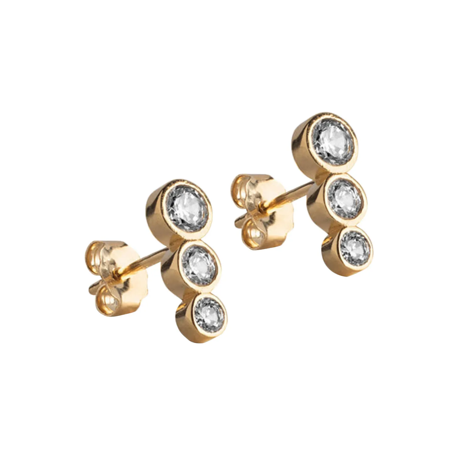 Trinity Ørestikker, klare zirkonia