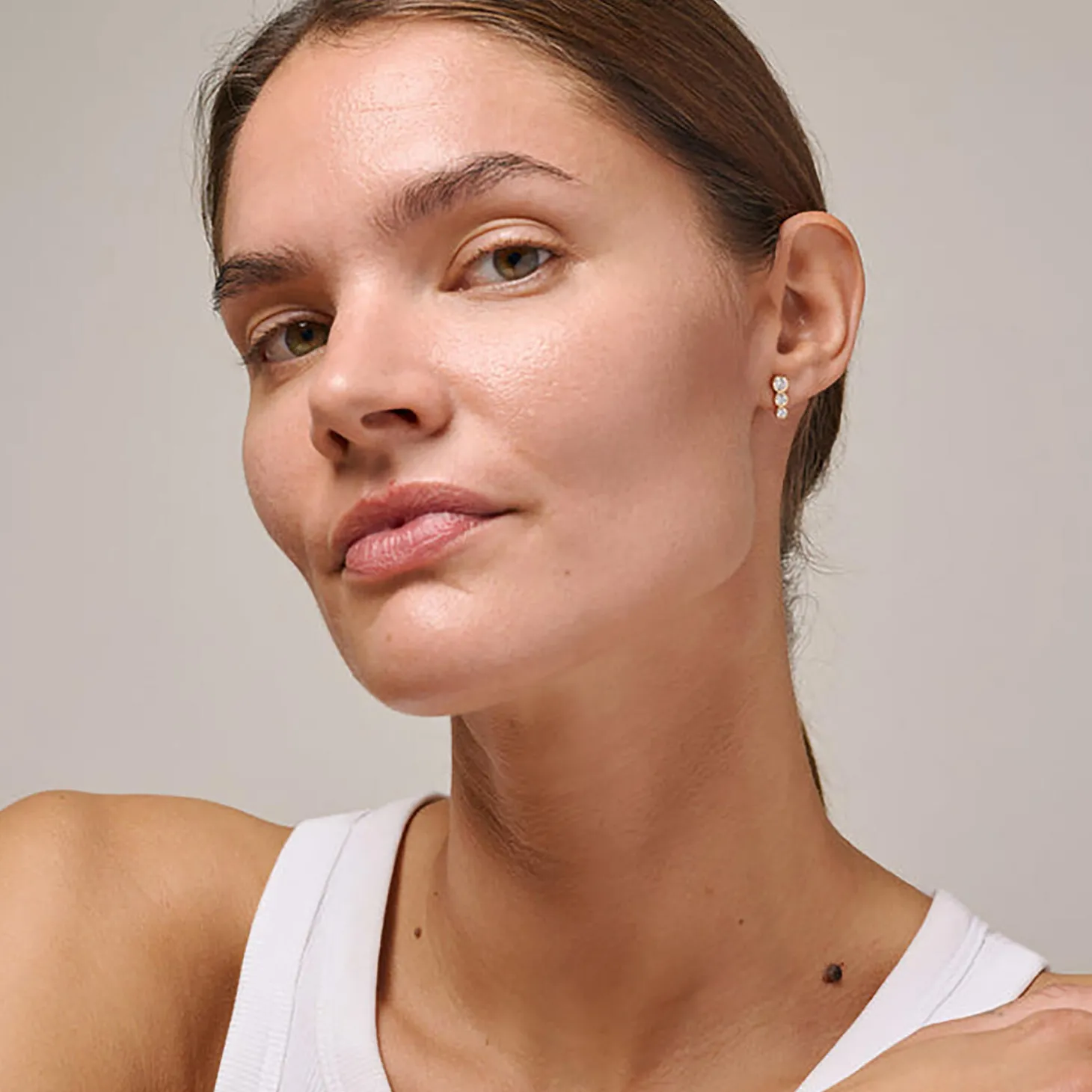 Trinity Ørestikker, klare zirkonia