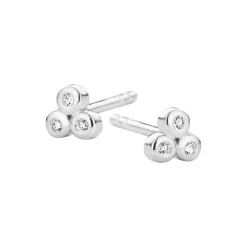 TRIO ØRERINGE, sterlingsølv