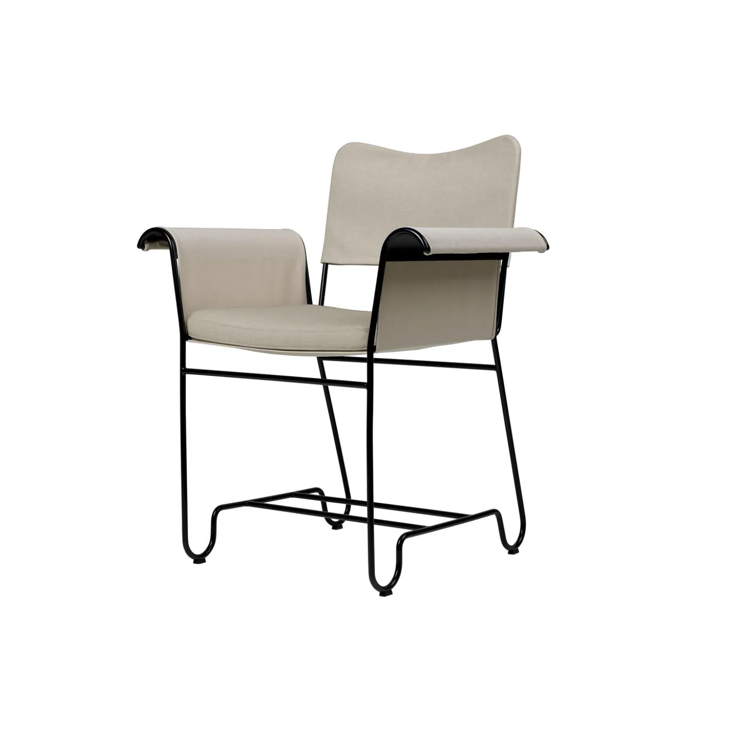 Tropique Dining Chair without Fringes, Udine Limonta 12/classic black