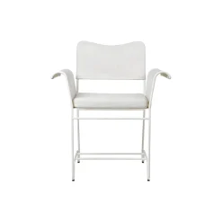 Tropique Dining Chair without Fringes, Leslie Limonta 06/classic white semi matt