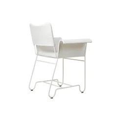 Tropique Dining Chair without Fringes, Leslie Limonta 06/classic white semi matt