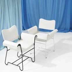 Tropique Dining Chair with Fringes, Leslie Limonta 06/classic black