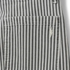 Trousers, black striped