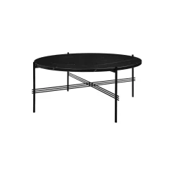 TS Coffee Table Ø80, black marquina marble