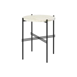 TS Side Table Round, neutral white/black