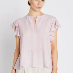 Tuea top, sheer lilac