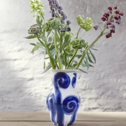 Tulle vase, blå