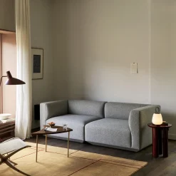 Tung JA3 Side Table, burgundy red