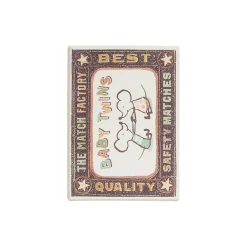 Tvillinger babymus i tændstikæske