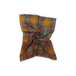 TWILL Scarf, brown/mustard