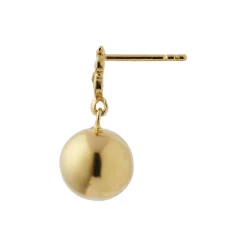 Twin Flow & Disco Ball Earring Single, gold