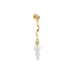 Twirl Pearl Stud