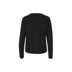 Uld & kashmir cardigan, black