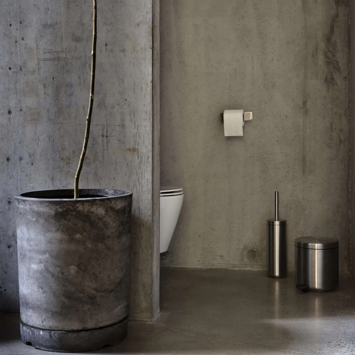Ume toiletbørste, steel