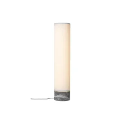 Unbound Floor Lamp, grey marble/white