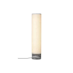 Unbound Floor Lamp, grey marble/canvas