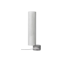 Unbound Floor Lamp, grey marble/canvas