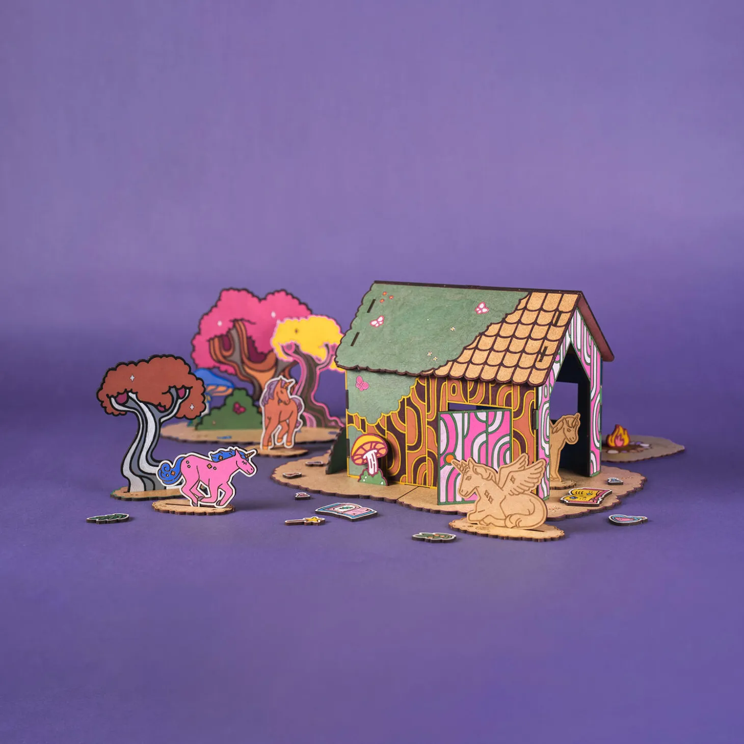 Unicorn trælegetøj | Magisk skov