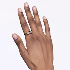 Us Three Signet Ring, gold