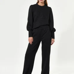 VanescaDEA Trousers Straight Leg, black