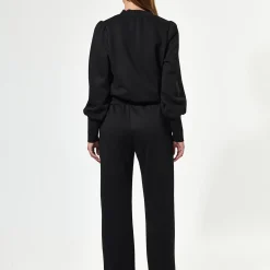 VanescaDEA Trousers Straight Leg, black