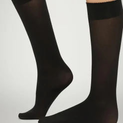 Velvet de Luxe 50 Knee-Highs, black