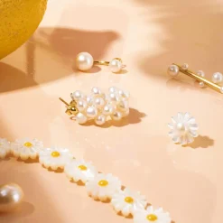 VENUS DAYDREAM DOT ØRERINGE, forgyldt