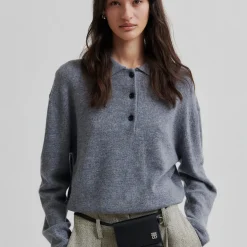 Vilena Knit LS, grey melange