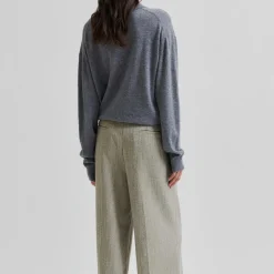 Vilena Knit LS, grey melange