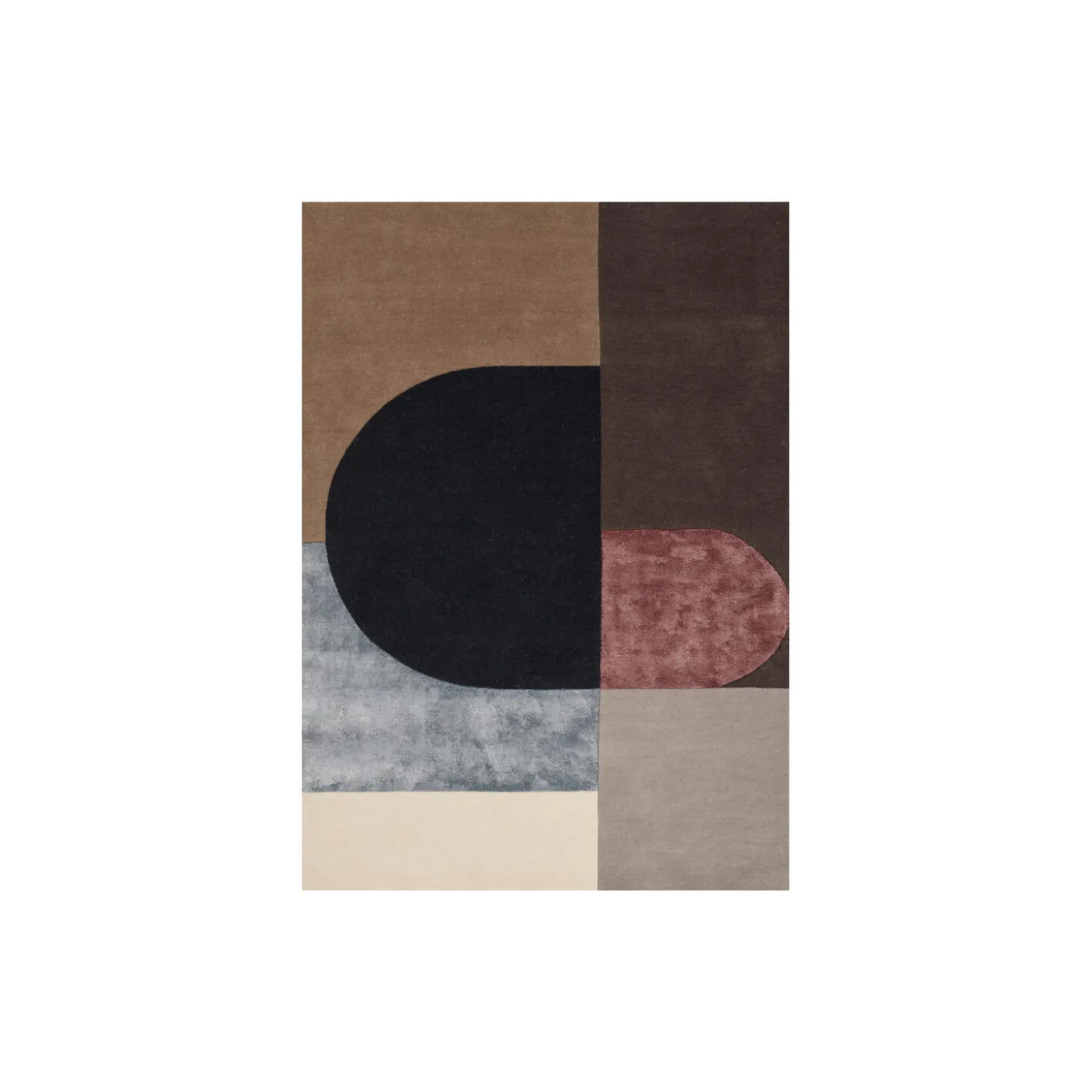 Vilja gulvtæppe, bordeaux