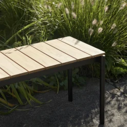 Ville AV28 Outdoor Bench, warm black