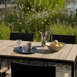 Ville AV25 Outdoor Dining Table, warm black