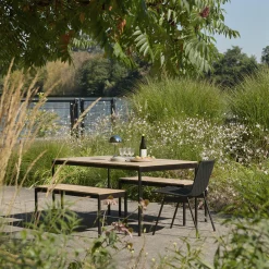 Ville AV33 Outdoor Side Chair, bronze green