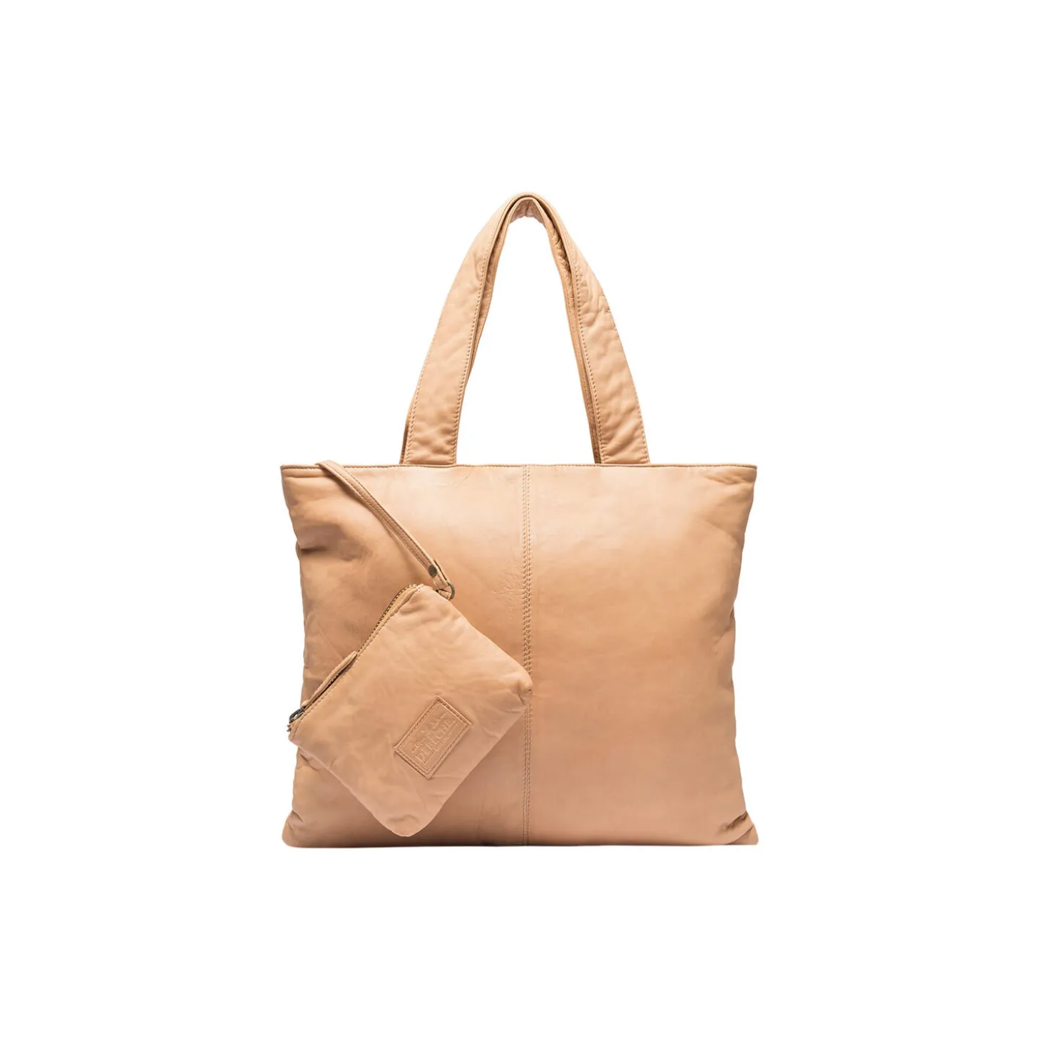 Vintage oversize shopper, camel