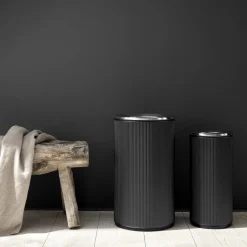 VIPP18 åben spand, sort/stål