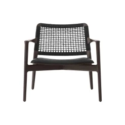 VIPP488 Cabin loungestol, mørk eg/sort