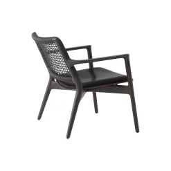 VIPP488 Cabin loungestol, mørk eg/sort