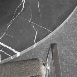 VIPP495 Cabin Round Table, pietra grey/dark oak