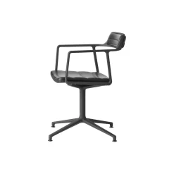 VIPP452 drejestol med gulvglidere, sort/sort